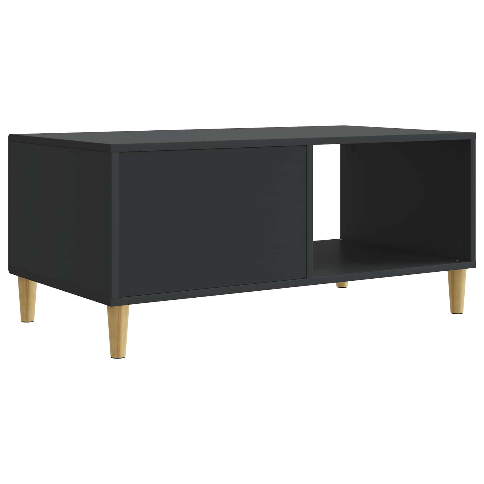 Tavolino da salotto Nero 90 x 50 x 40 cm Legno ingegnerizzato | homemem39
