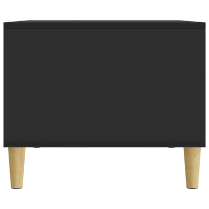 Tavolino da salotto Nero 90 x 50 x 40 cm Legno ingegnerizzato