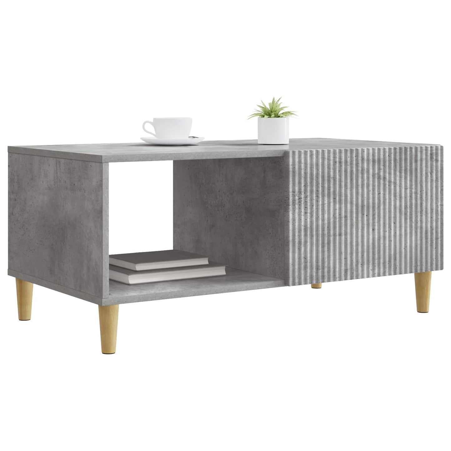 Tavolino da salotto Grigio Cemento 90 x 50 x 40 cm | homemem39