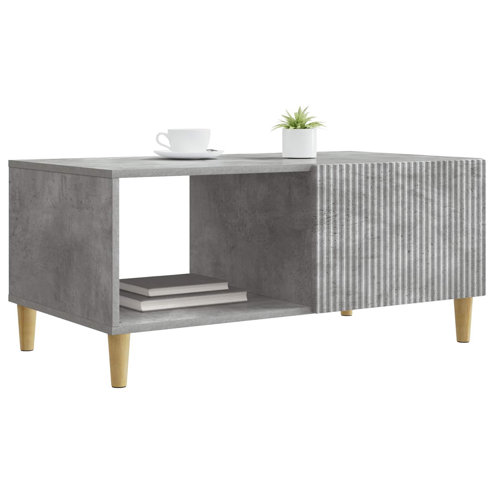 Tavolino da salotto Grigio Cemento 90 x 50 x 40 cm | homemem39