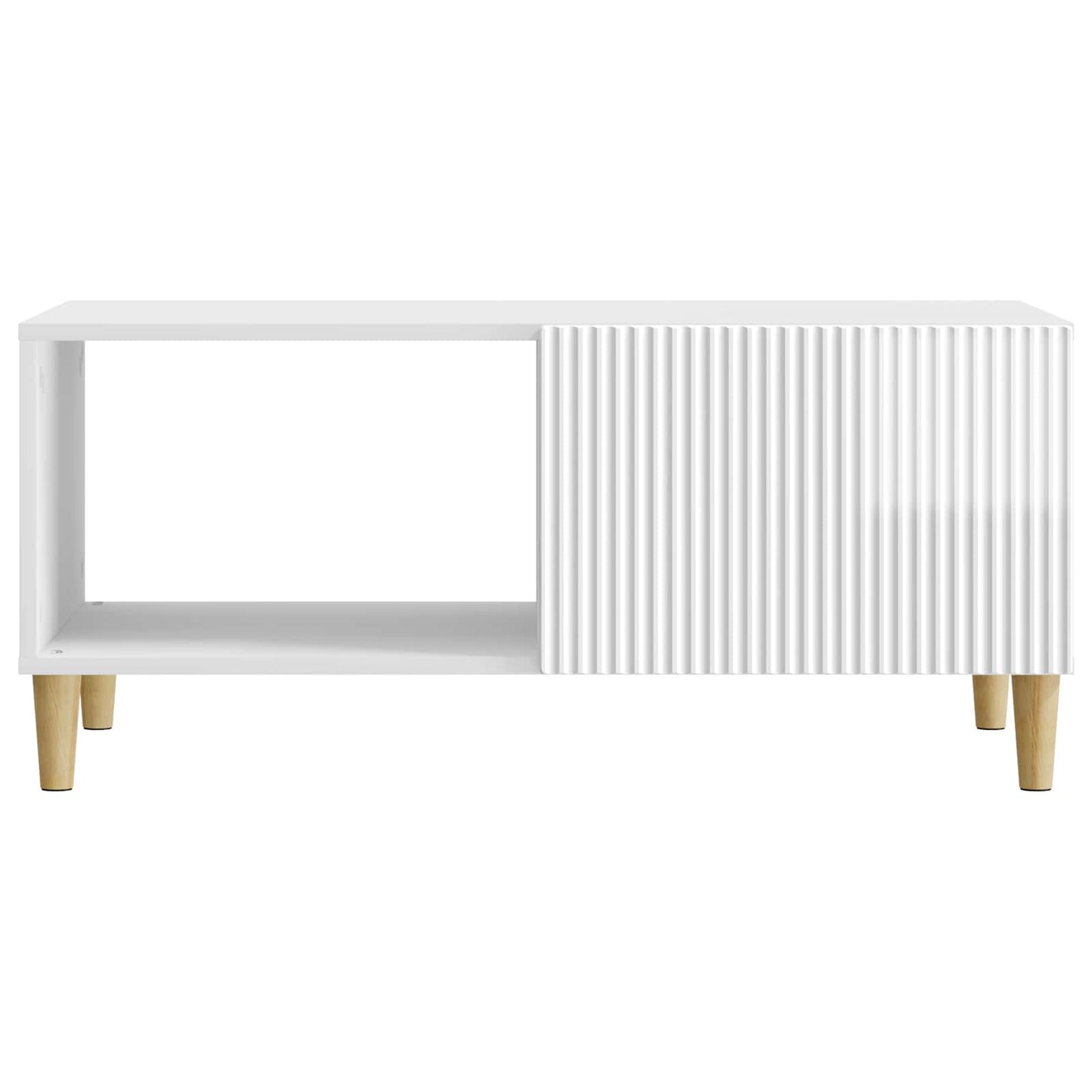 Tavolino da salotto Bianco Lucido 90 x 50 x 40 cm | homemem39