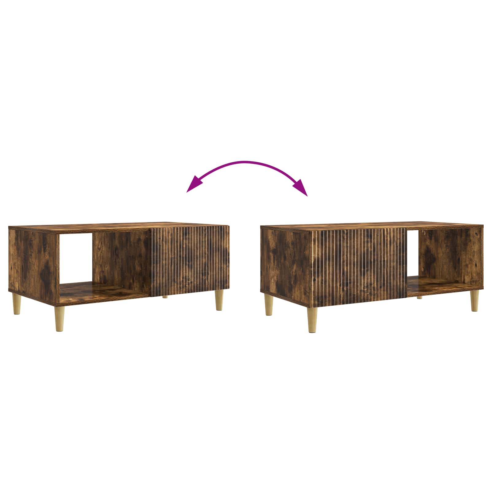 Tavolino da salotto Rovere Fumo 90 x 50 x 40 cm | homemem39