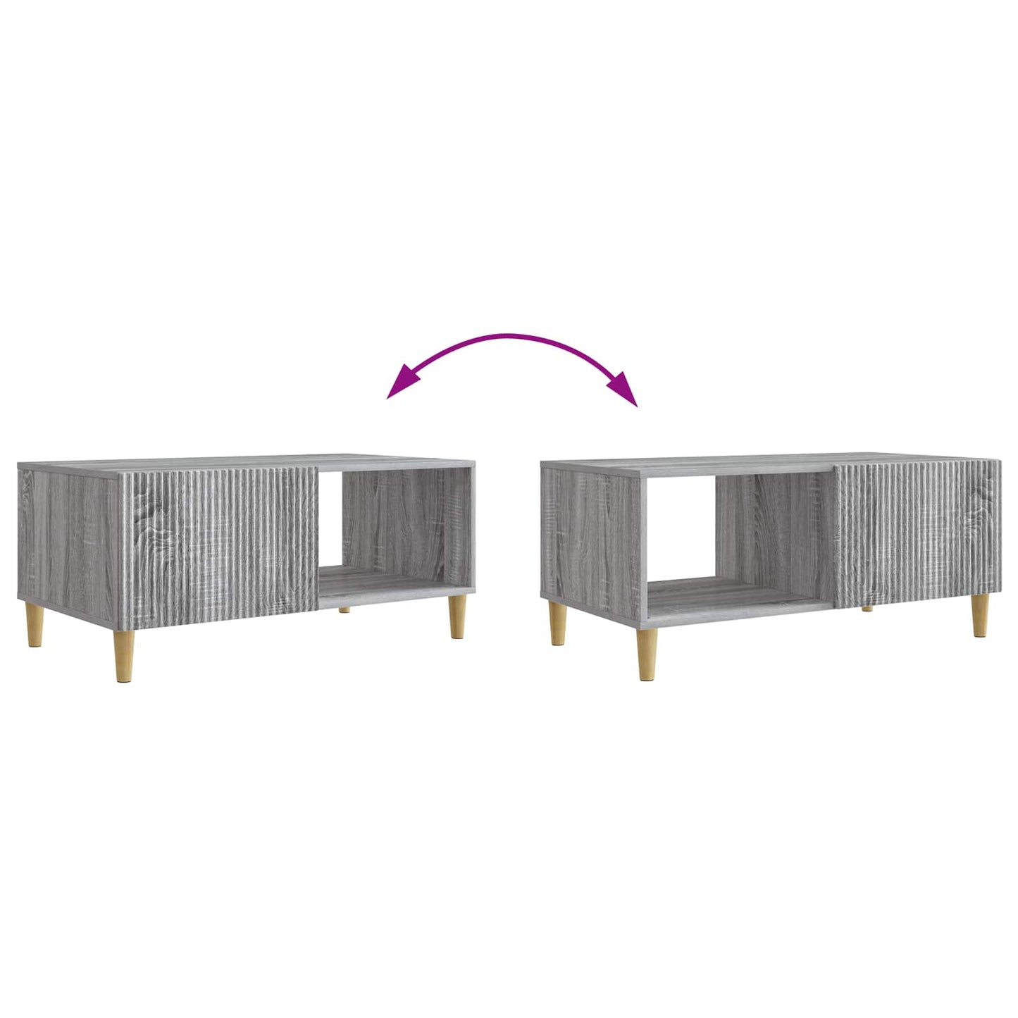 Tavolino da salotto Grigio Sonoma 90 x 50 x 40 cm | homemem39