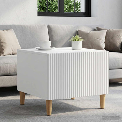 Tavolino da salotto Bianco 49 x 50 x 40 cm Legno ingegnerizzato | homemem39