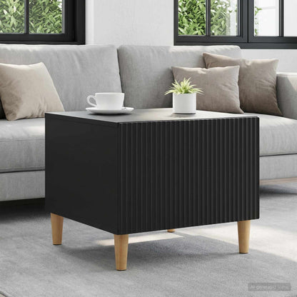 Tavolino da salotto Nero 49 x 50 x 40 cm Legno ingegnerizzato