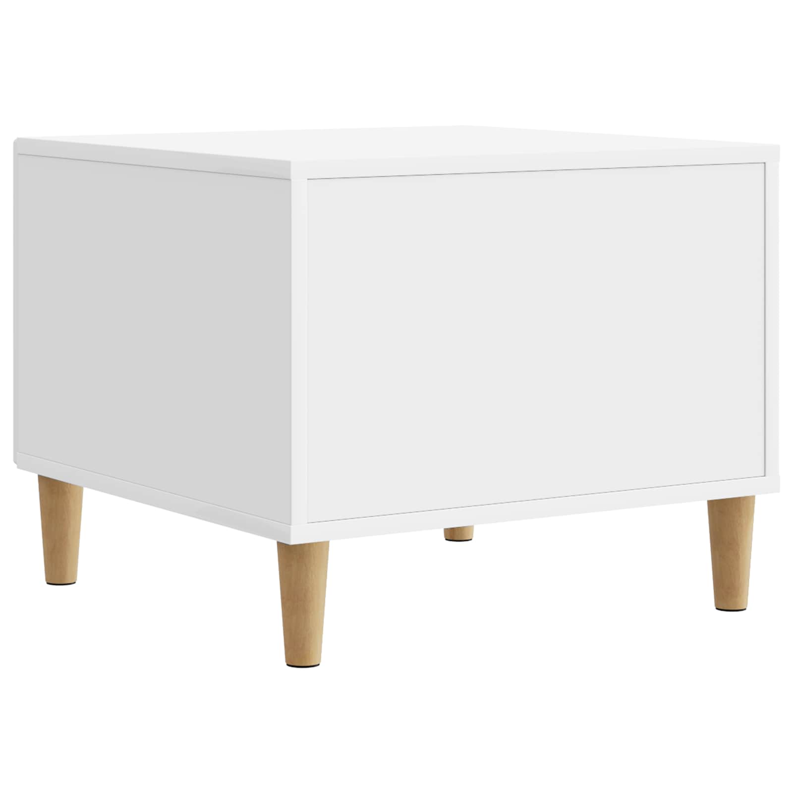 Tavolino da salotto con cassetto Bianco Lucido 49 x 50 x 40 cm | homemem39