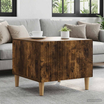 Tavolino da salotto con cassetto Rovere Fumo 49 x 50 x 40 cm