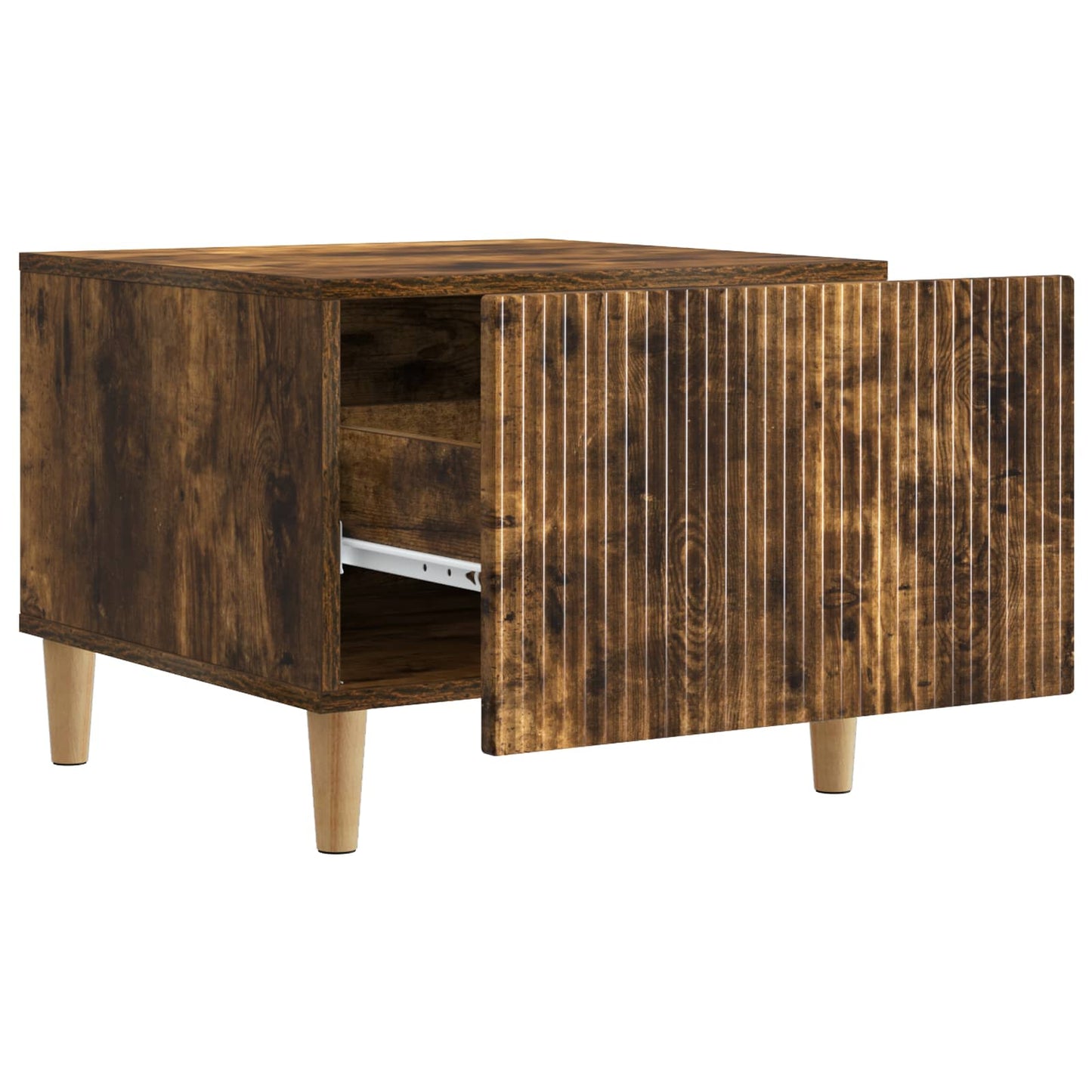 Tavolino da salotto con cassetto Rovere Fumo 49 x 50 x 40 cm