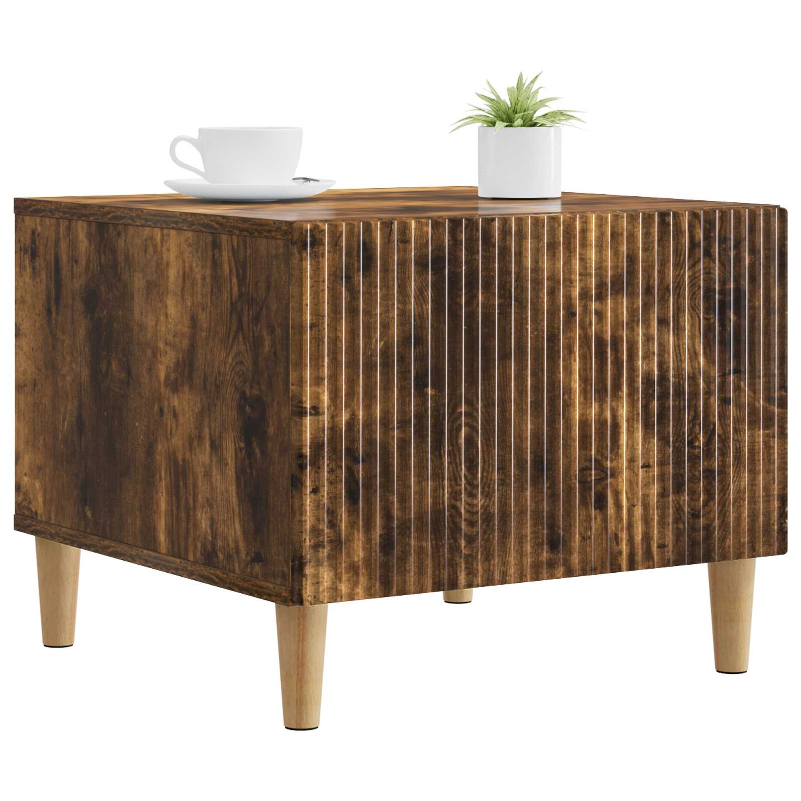 Tavolino da salotto con cassetto Rovere Fumo 49 x 50 x 40 cm | homemem39