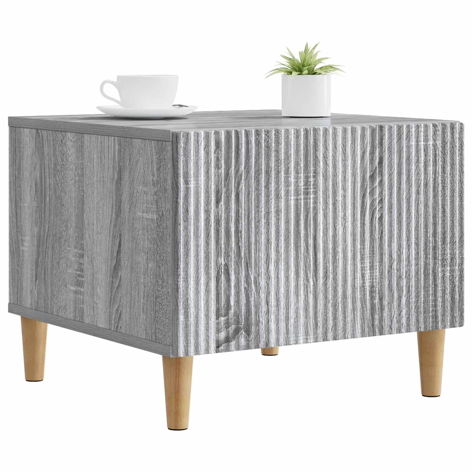 Tavolino da salotto con cassetto Grigio Sonoma 49 x 50 x 40 cm | homemem39