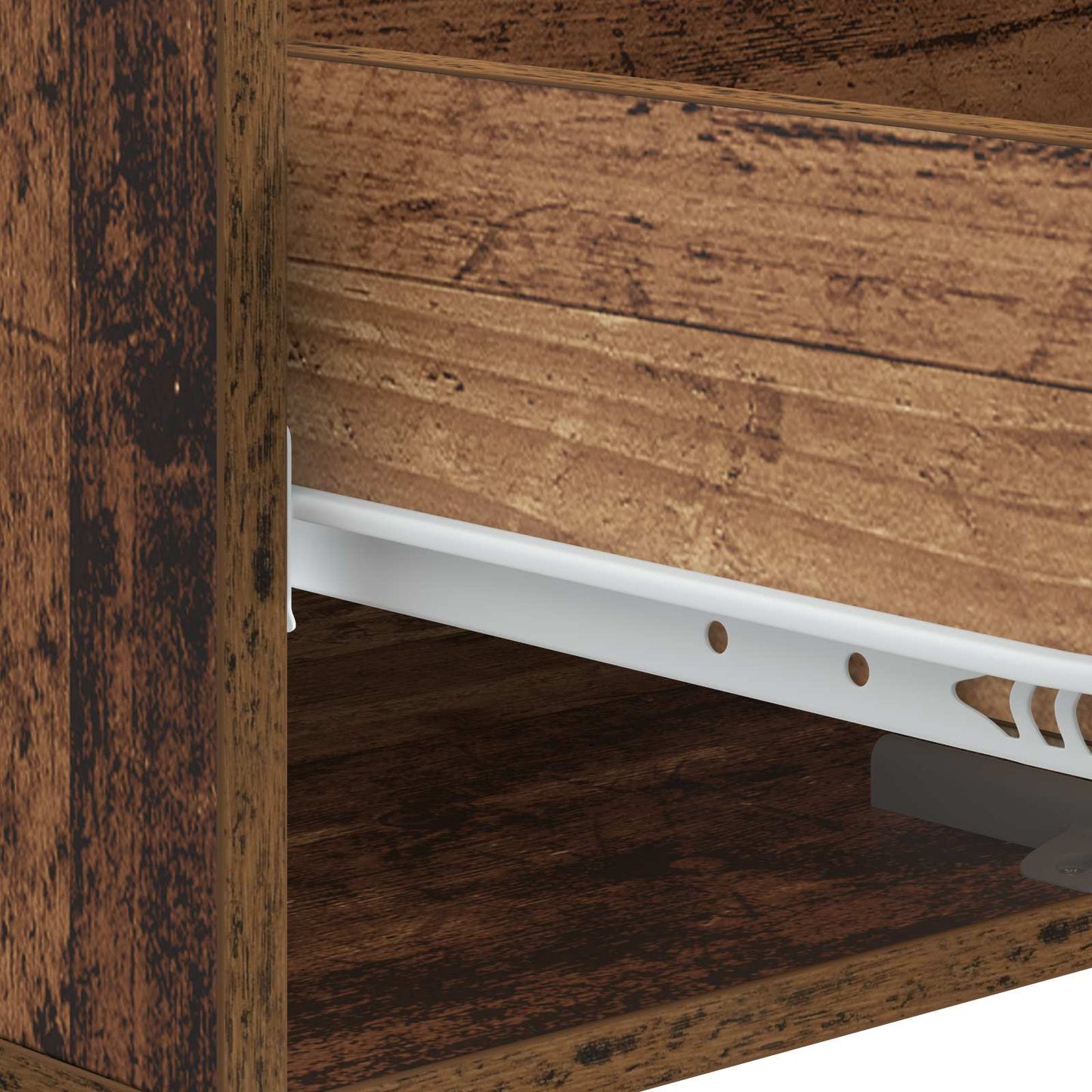 Tavolino da salotto con cassetto Legno antico 49 x 50 x 40 cm
