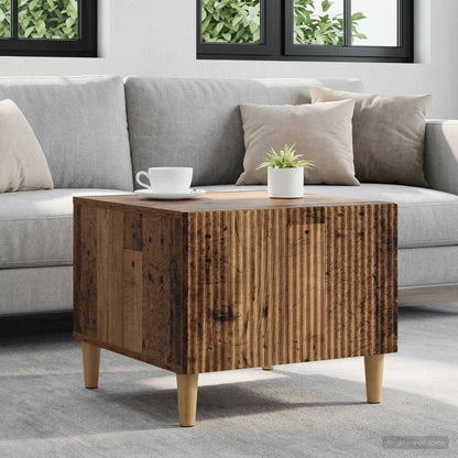 Tavolino da salotto con cassetto Legno antico 49 x 50 x 40 cm