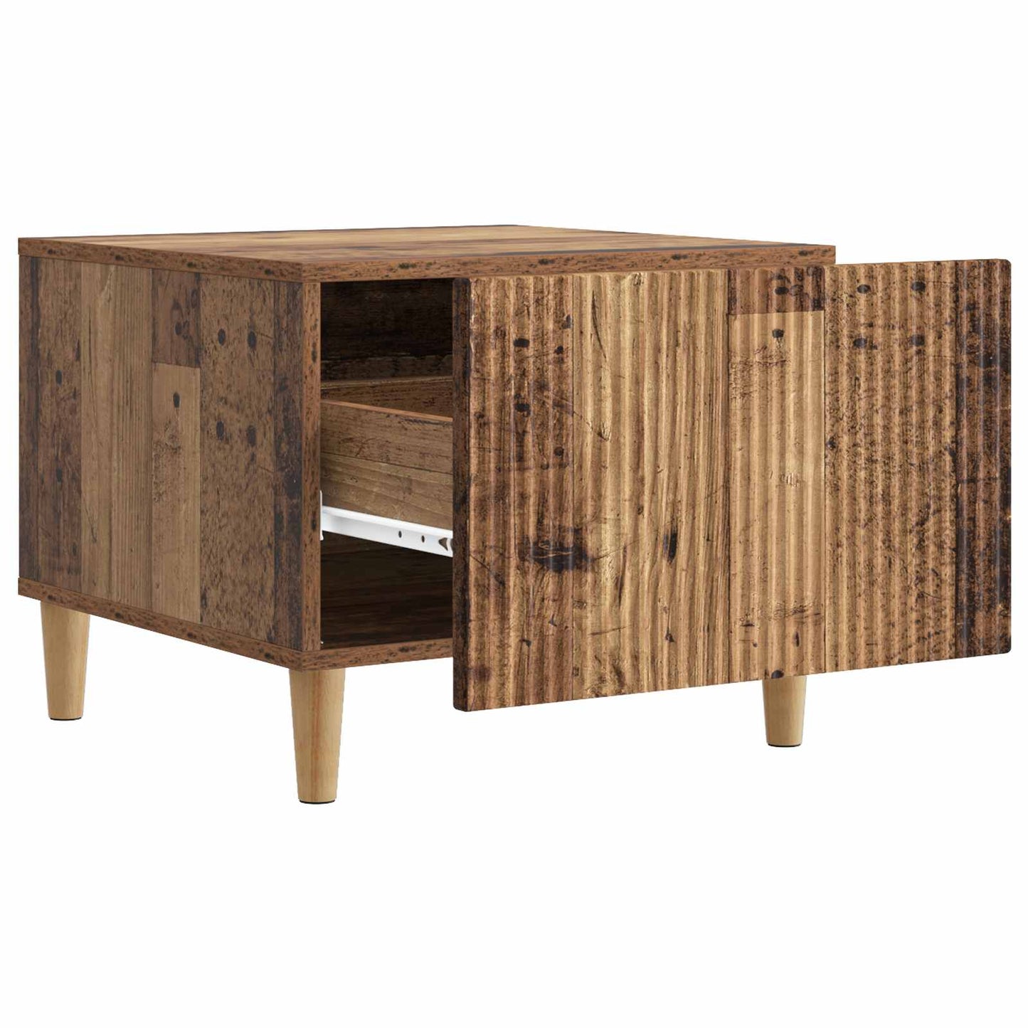 Tavolino da salotto con cassetto Legno antico 49 x 50 x 40 cm | homemem39