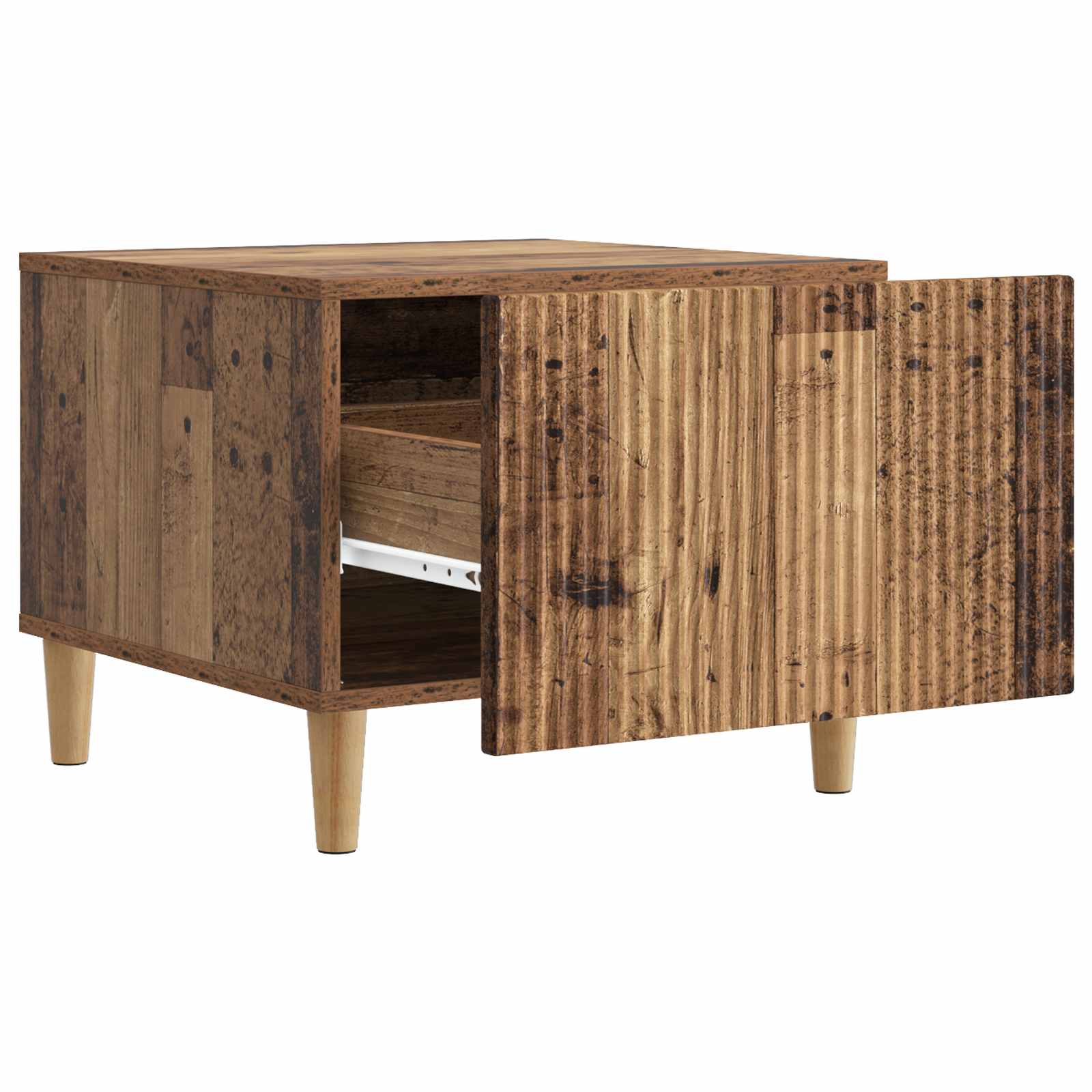 Tavolino da salotto con cassetto Legno antico 49 x 50 x 40 cm | homemem39