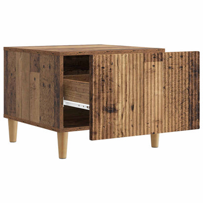 Tavolino da salotto con cassetto Legno antico 49 x 50 x 40 cm