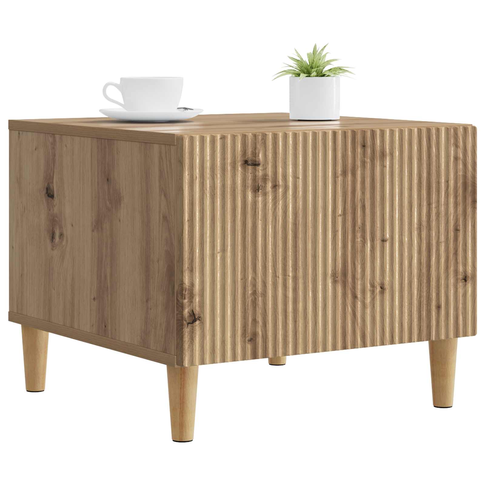 Tavolino da salotto Rovere Artigianale 49 x 50 x 40 cm | homemem39