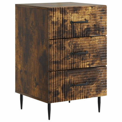 Armadio da Notte con cassetto Rovere Fumo 43 x 41 x 66,5 cm | homemem39