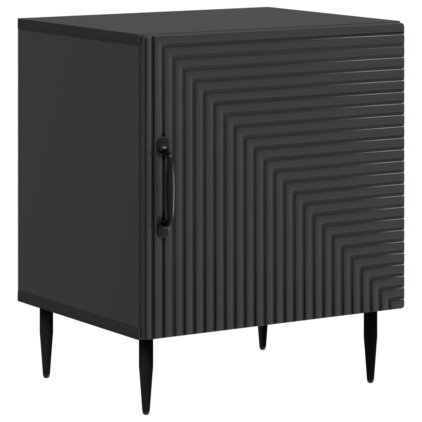 Armadio da Notte Nero 43 x 34,5 x 50 cm Legno ingegnerizzato | homemem39
