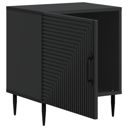 Armadio da Notte Nero 43 x 34,5 x 50 cm Legno ingegnerizzato | homemem39
