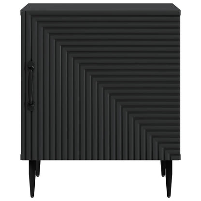 Armadio da Notte Nero 43 x 34,5 x 50 cm Legno ingegnerizzato