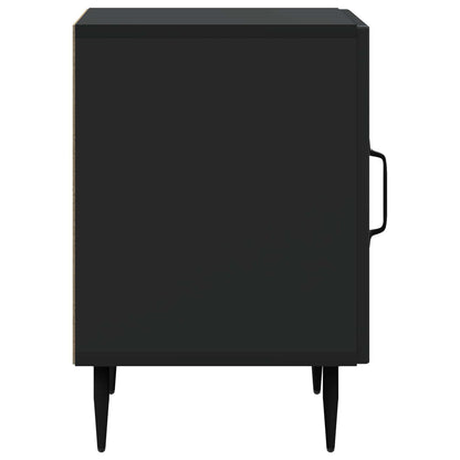 Armadio da Notte Nero 43 x 34,5 x 50 cm Legno ingegnerizzato