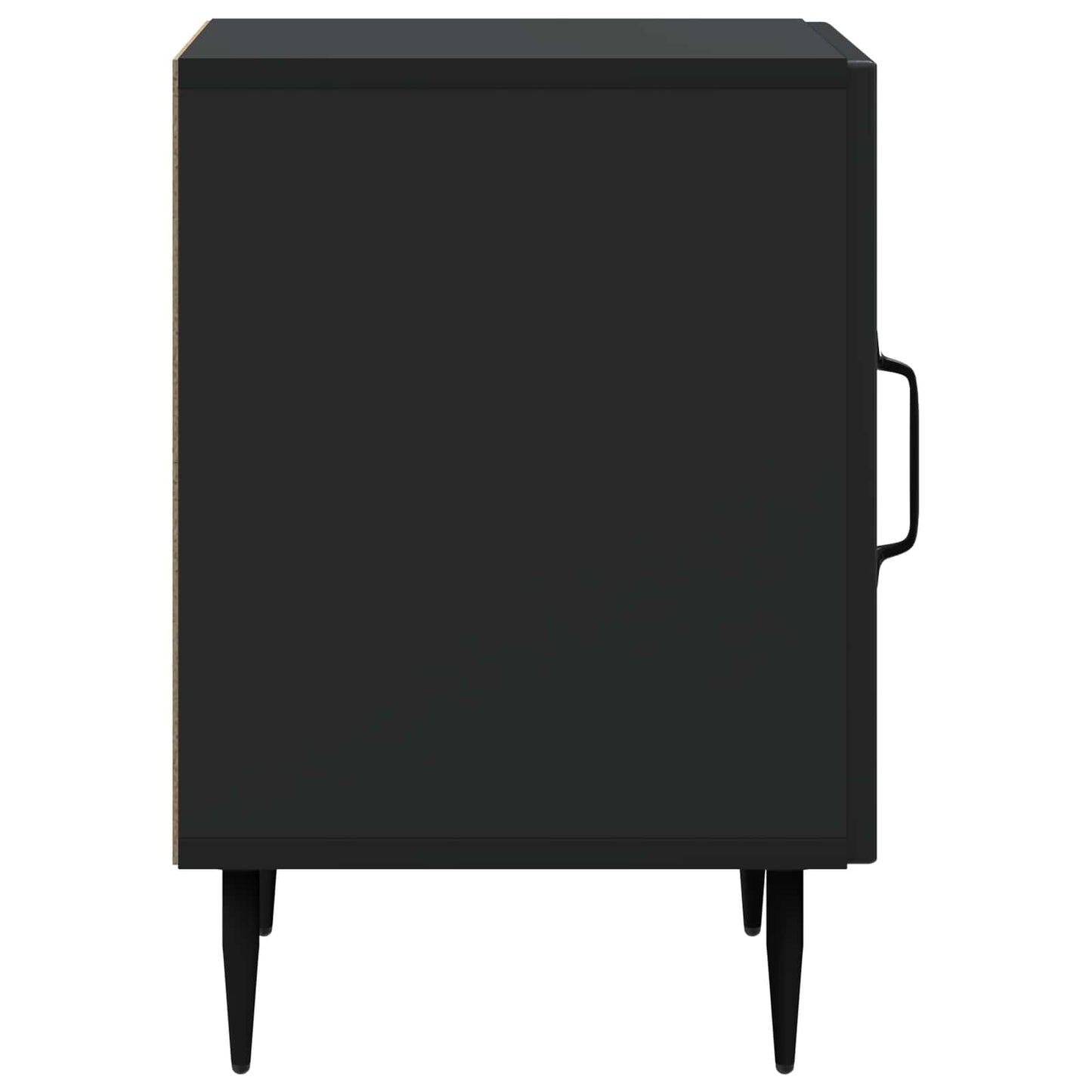 Armadio da Notte 2 pcs Nero 43 x 34,5 x 50 cm | homemem39