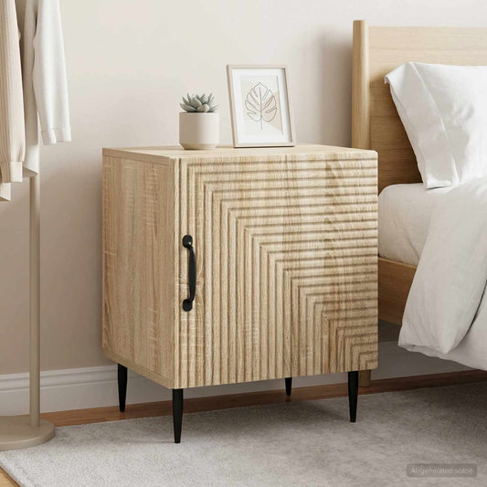 Armadio da Notte 2 pz Rovere Sonoma 43 x 34,5 x 50 cm