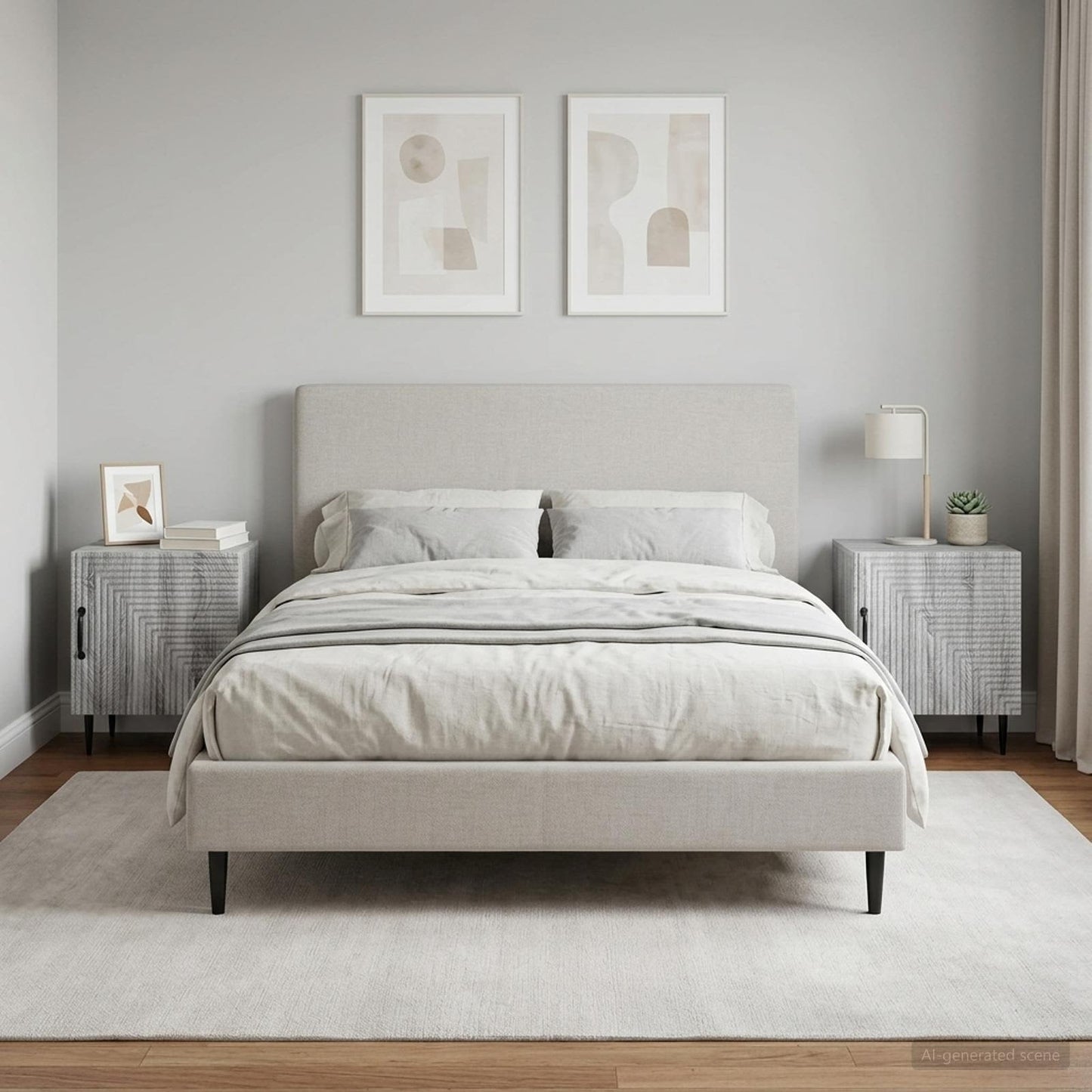 Armadio da Notte 2 pcs Grigio Sonoma 43 x 34,5 x 50 cm