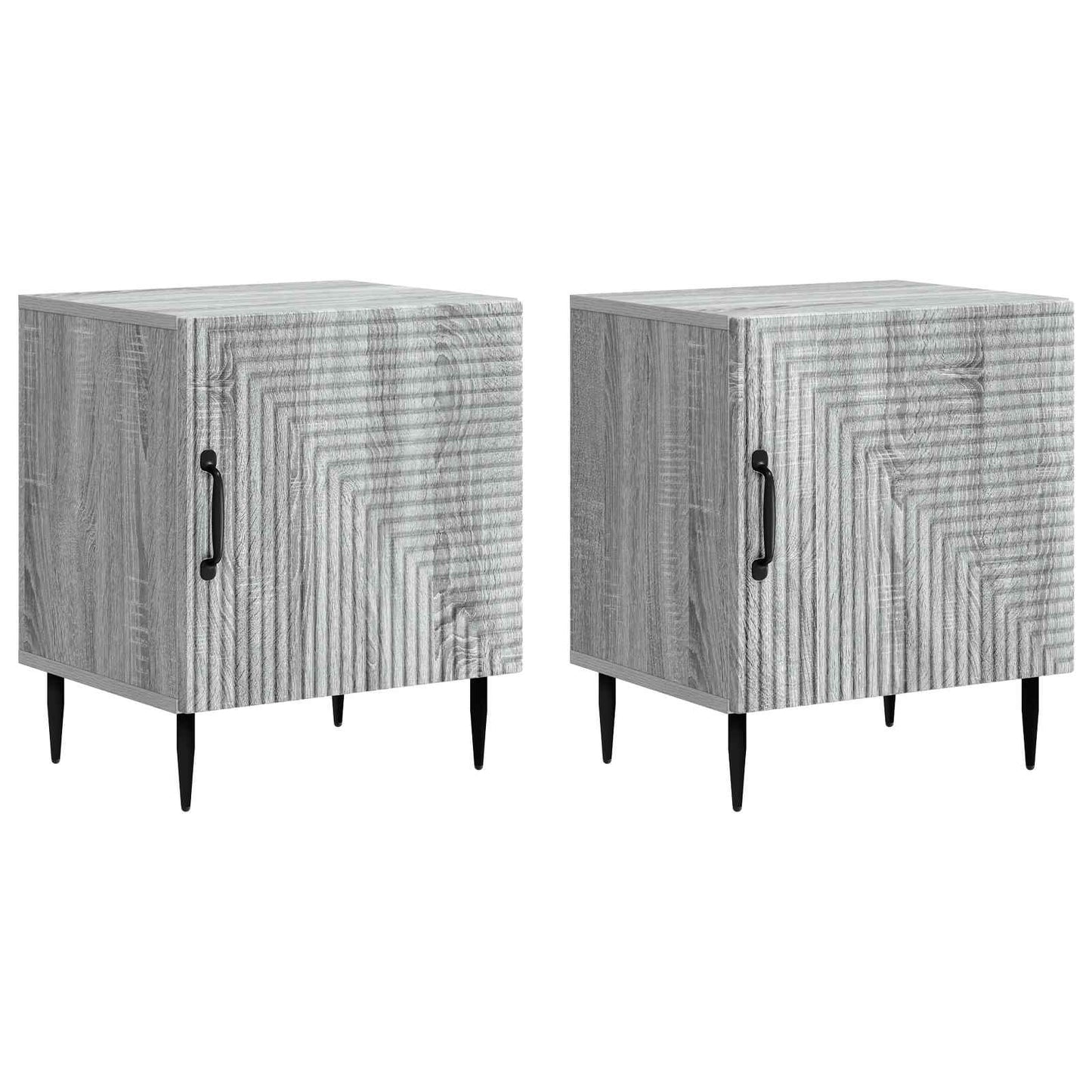 Armadio da Notte 2 pcs Grigio Sonoma 43 x 34,5 x 50 cm | homemem39