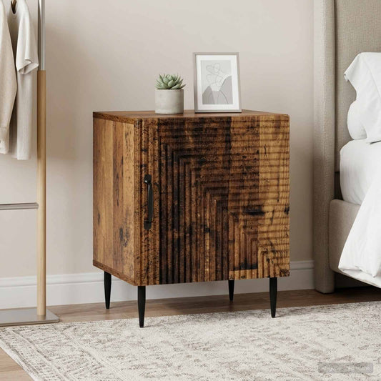 Armadio da Notte 2 pz Legno antico 43 x 34,5 x 50 cm