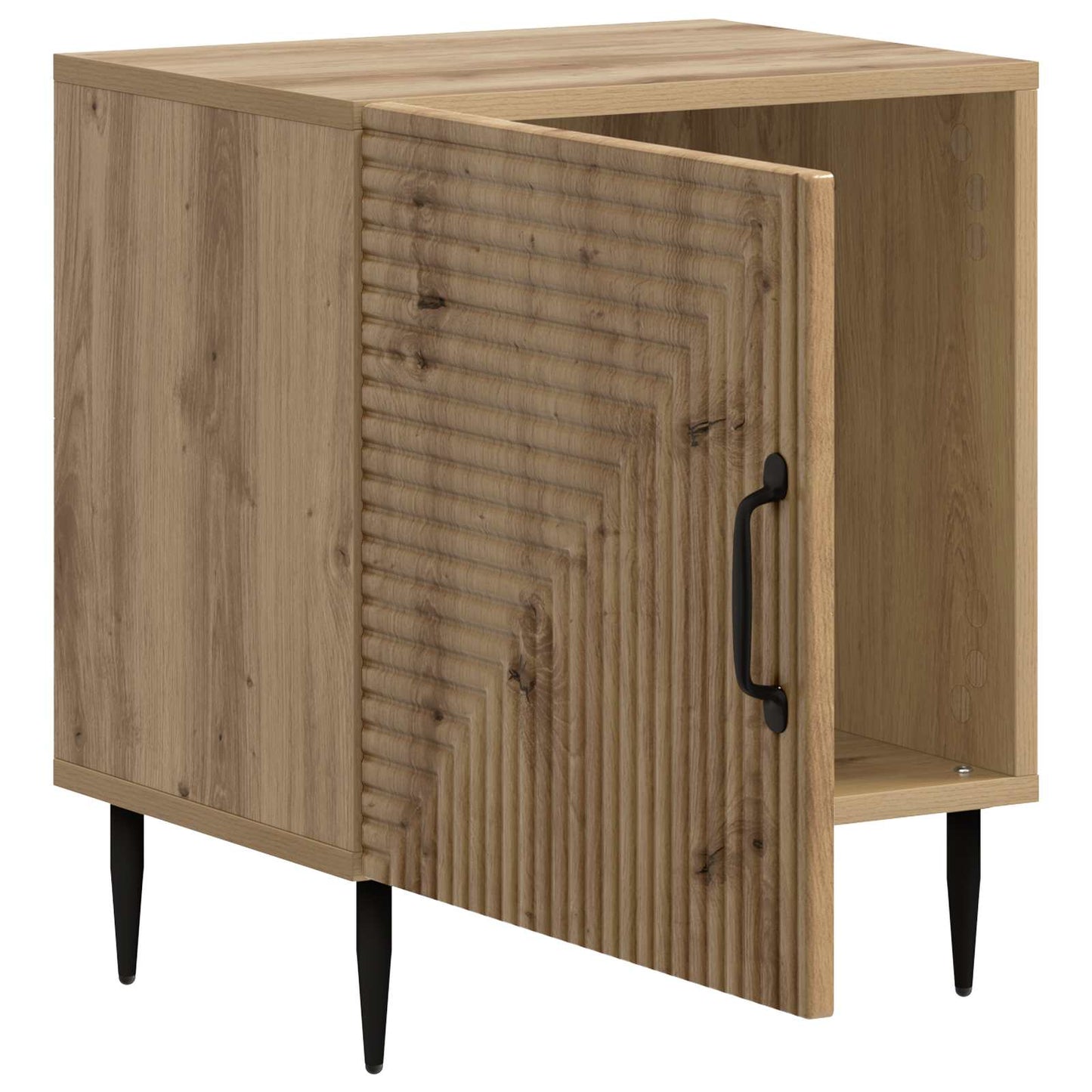 Armadio da Notte 2 pcs Rovere Artigianale 43 x 34,5 x 50 cm | homemem39