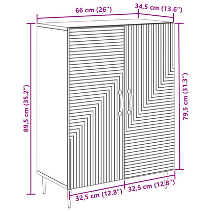 Credenza Rovere Sonoma 66 x 34,5 x 89,5 cm Legno ingegnerizzato | homemem39