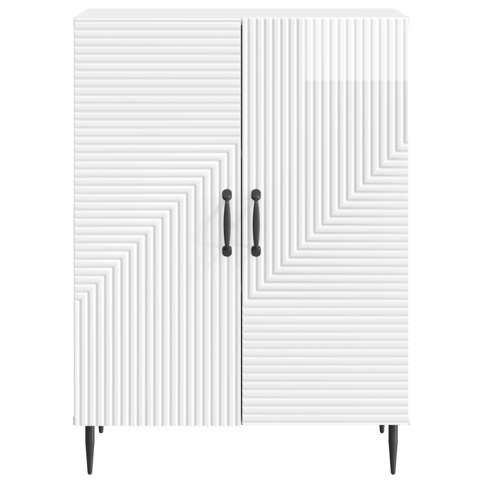 Credenza Bianco Lucido 66 x 34,5 x 89,5 cm Legno ingegnerizzato | homemem39