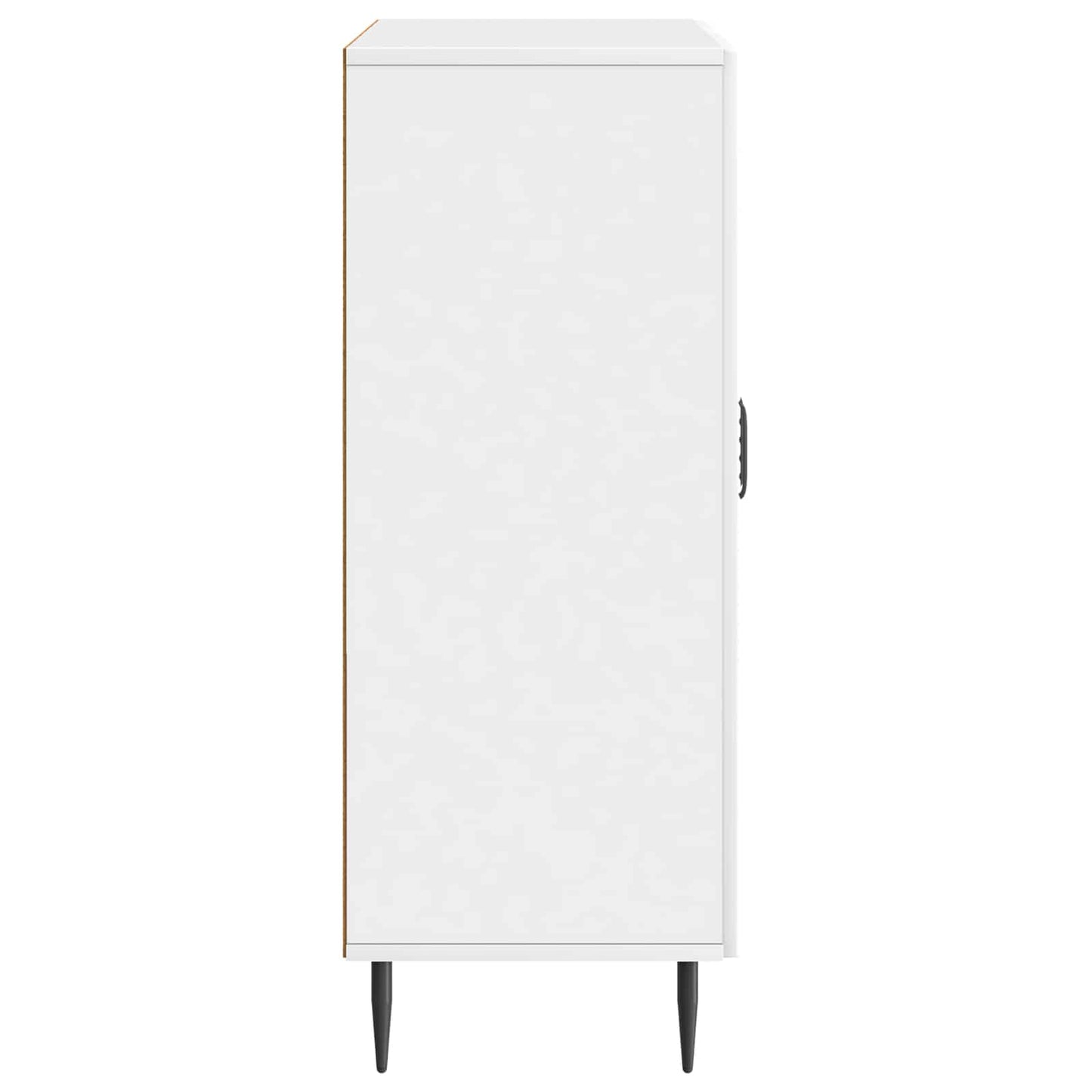 Credenza Bianco Lucido 66 x 34,5 x 89,5 cm Legno ingegnerizzato