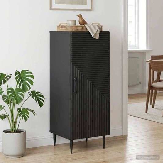 Credenza Nero 33 x 34,5 x 89,5 cm Legno ingegnerizzato