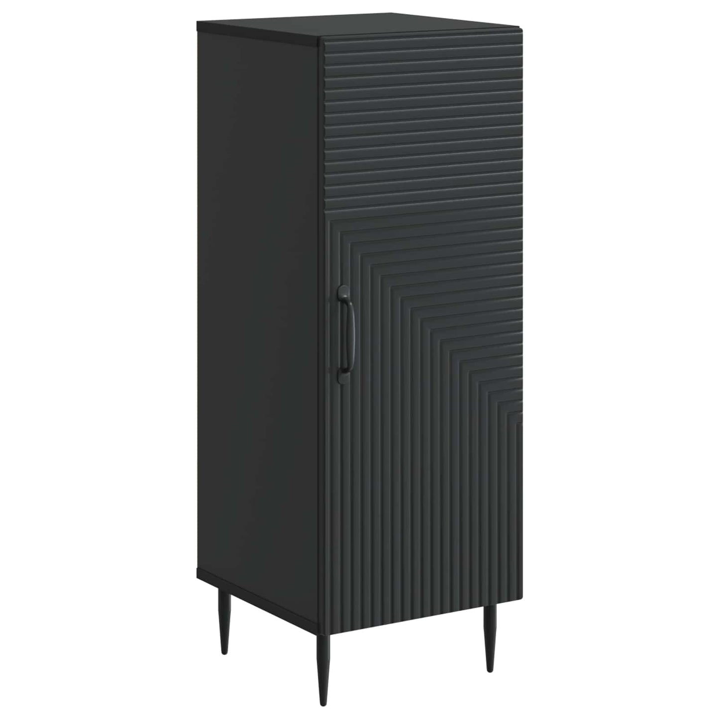 Credenza Nero 33 x 34,5 x 89,5 cm Legno ingegnerizzato