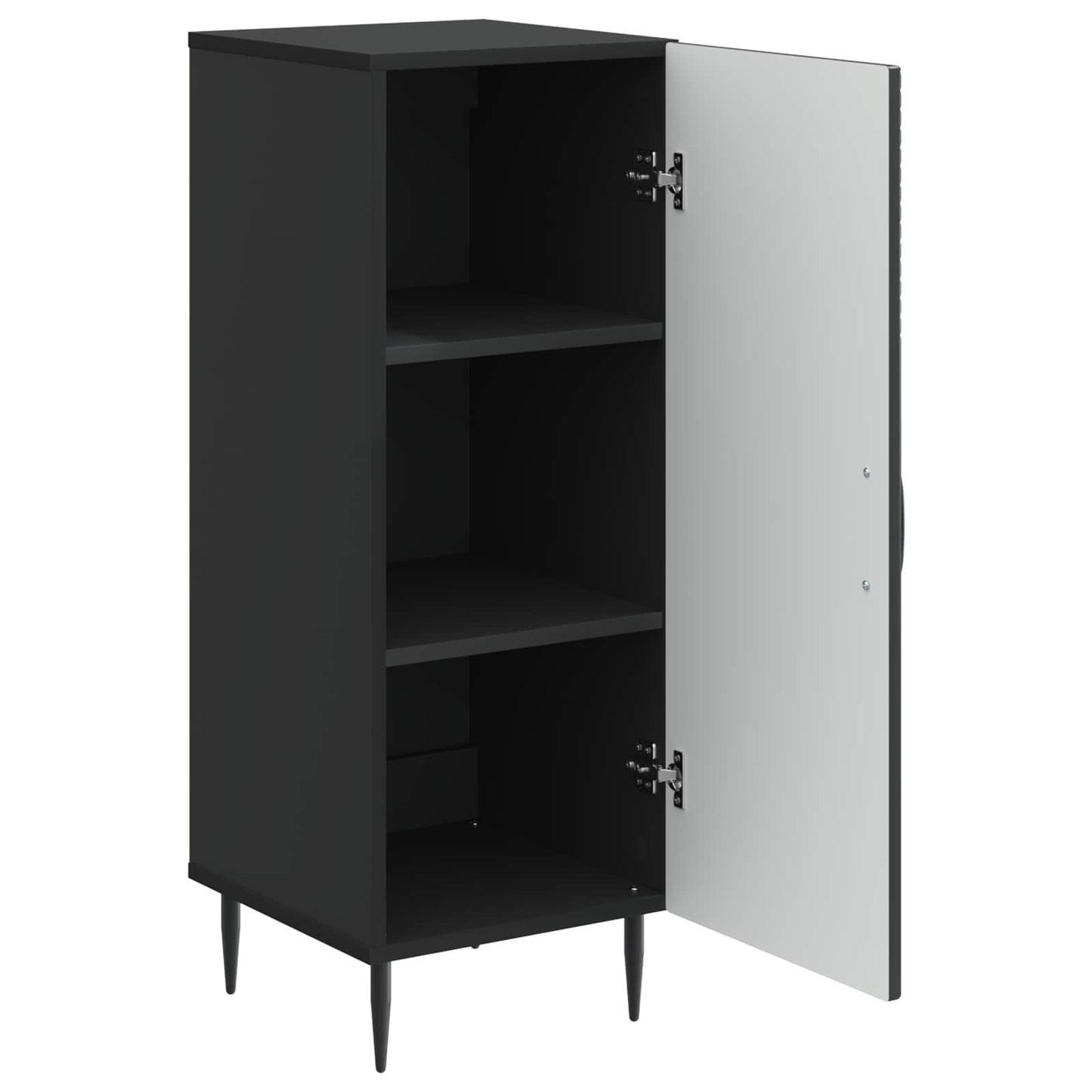 Credenza Nero 33 x 34,5 x 89,5 cm Legno ingegnerizzato