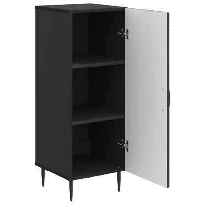 Credenza Nero 33 x 34,5 x 89,5 cm Legno ingegnerizzato