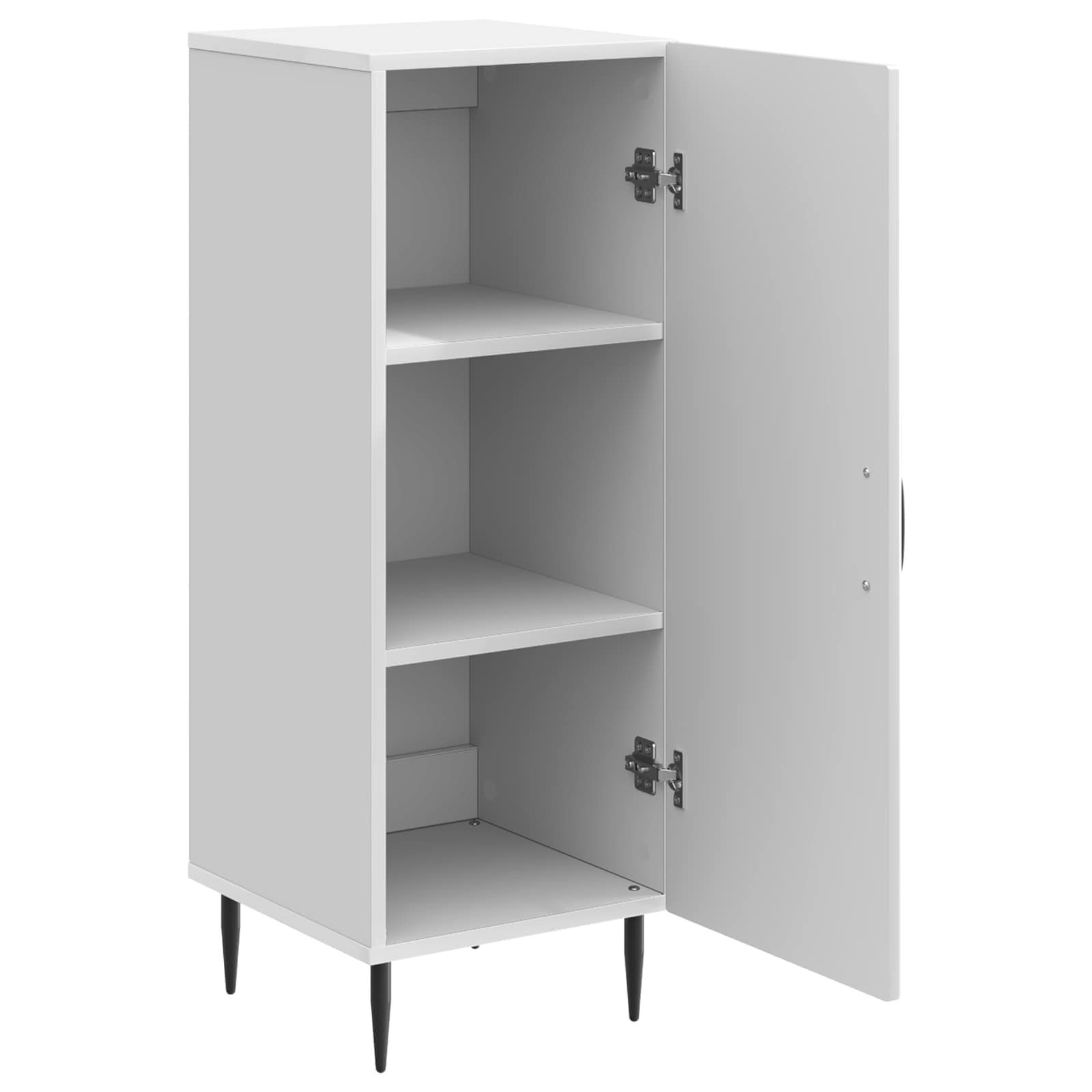 Credenza Bianco Lucido 33 x 34,5 x 89,5 cm Legno ingegnerizzato | homemem39