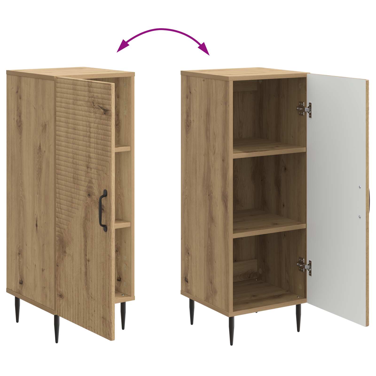Credenza Rovere Artigianale 33 x 34,5 x 89,5 cm | homemem39