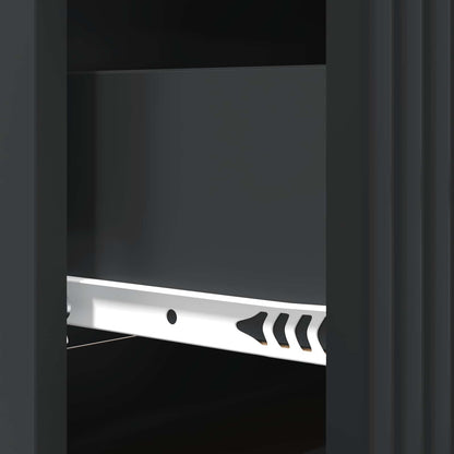 Mobile con Cassetti Nero 66 x 34,5 x 89,5 cm