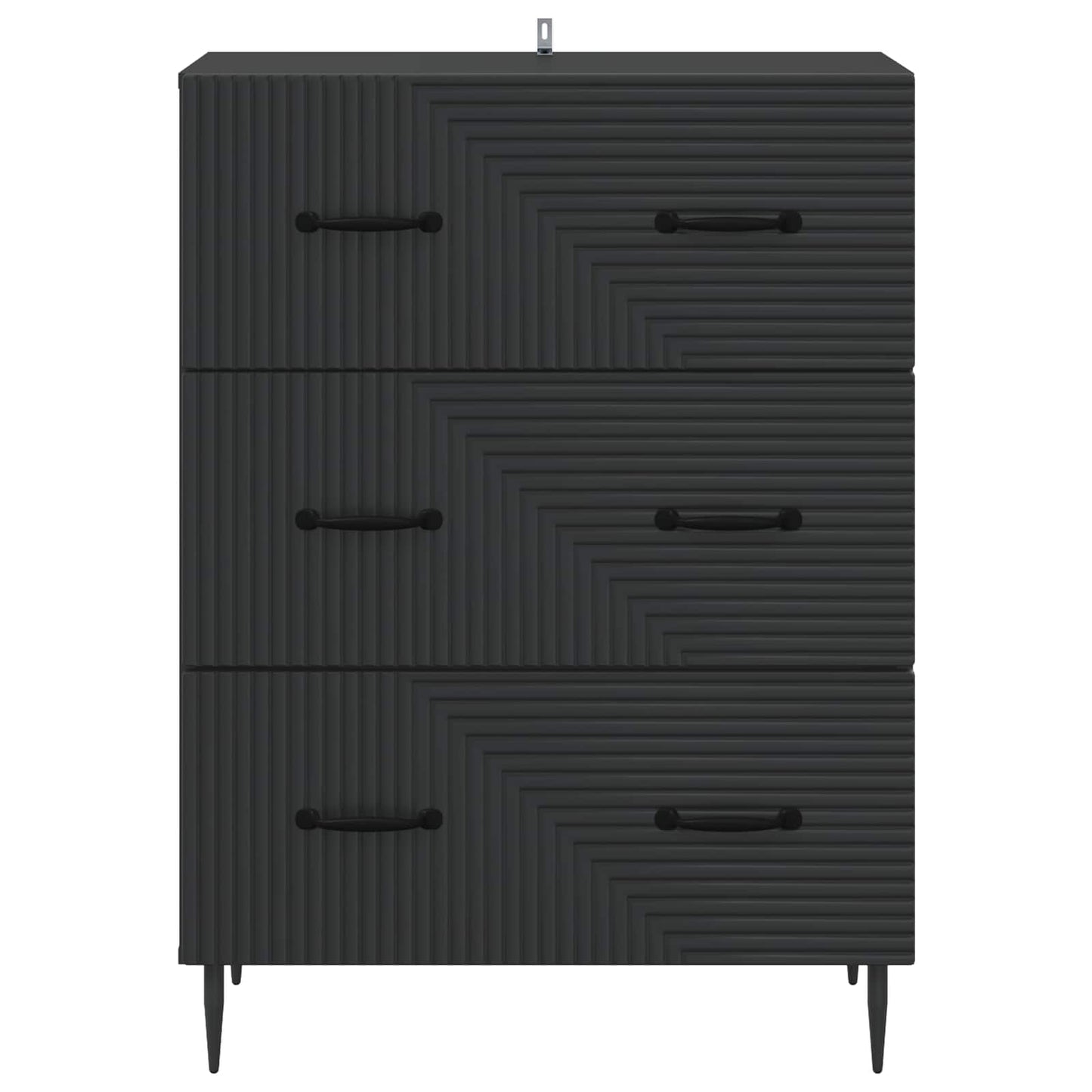 Mobile con Cassetti Nero 66 x 34,5 x 89,5 cm | homemem39