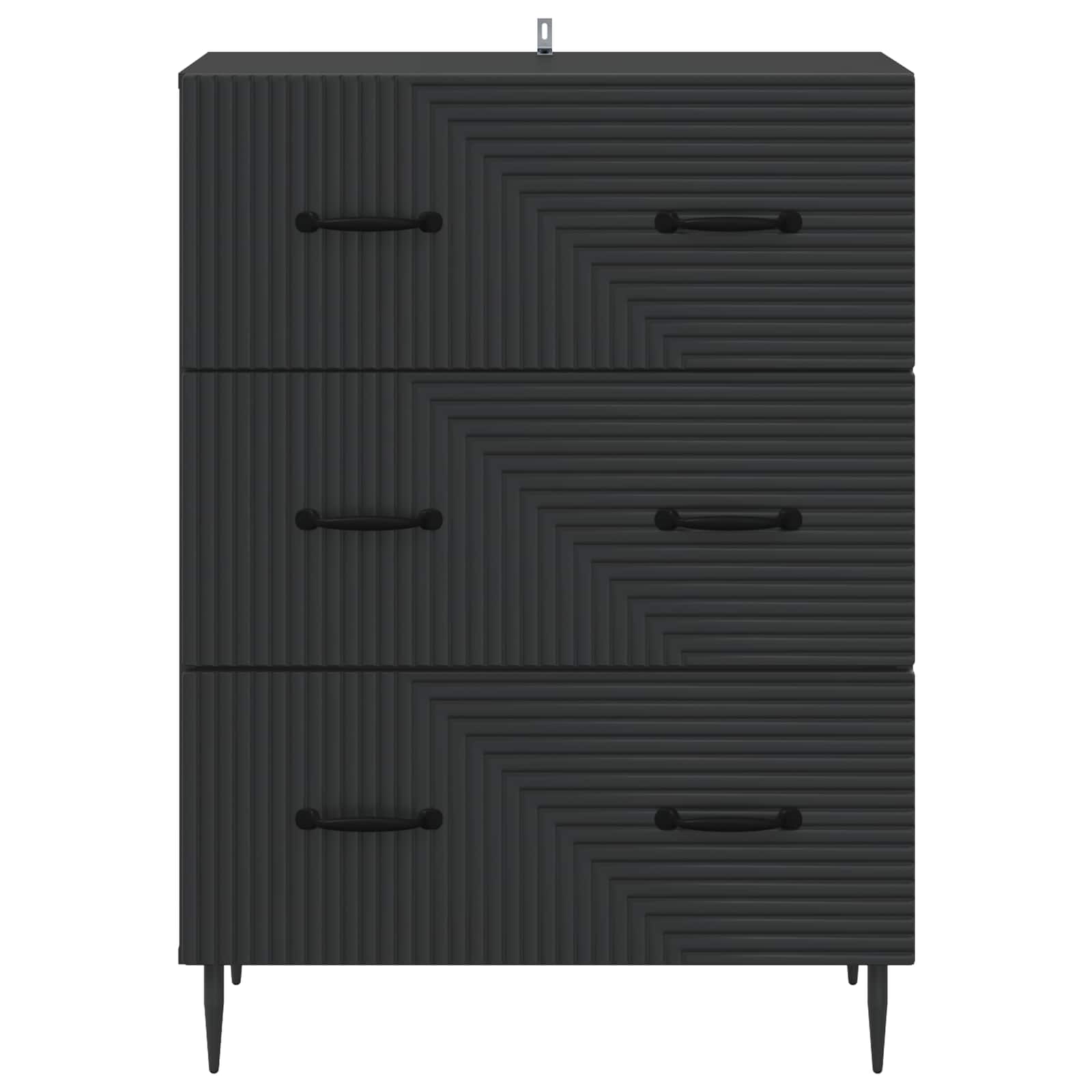 Mobile con Cassetti Nero 66 x 34,5 x 89,5 cm | homemem39