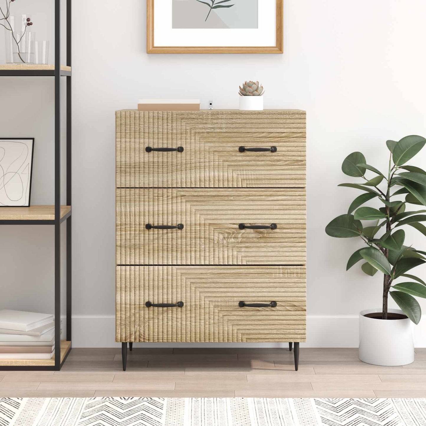 Mobile con Cassetti Rovere Sonoma 66 x 34,5 x 89,5 cm | homemem39
