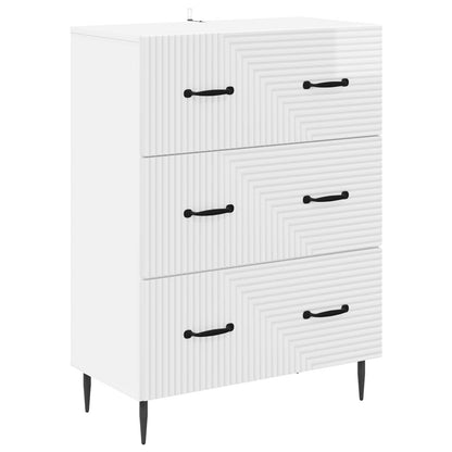 Mobile con Cassetti Bianco Lucido 66 x 34,5 x 89,5 cm | homemem39