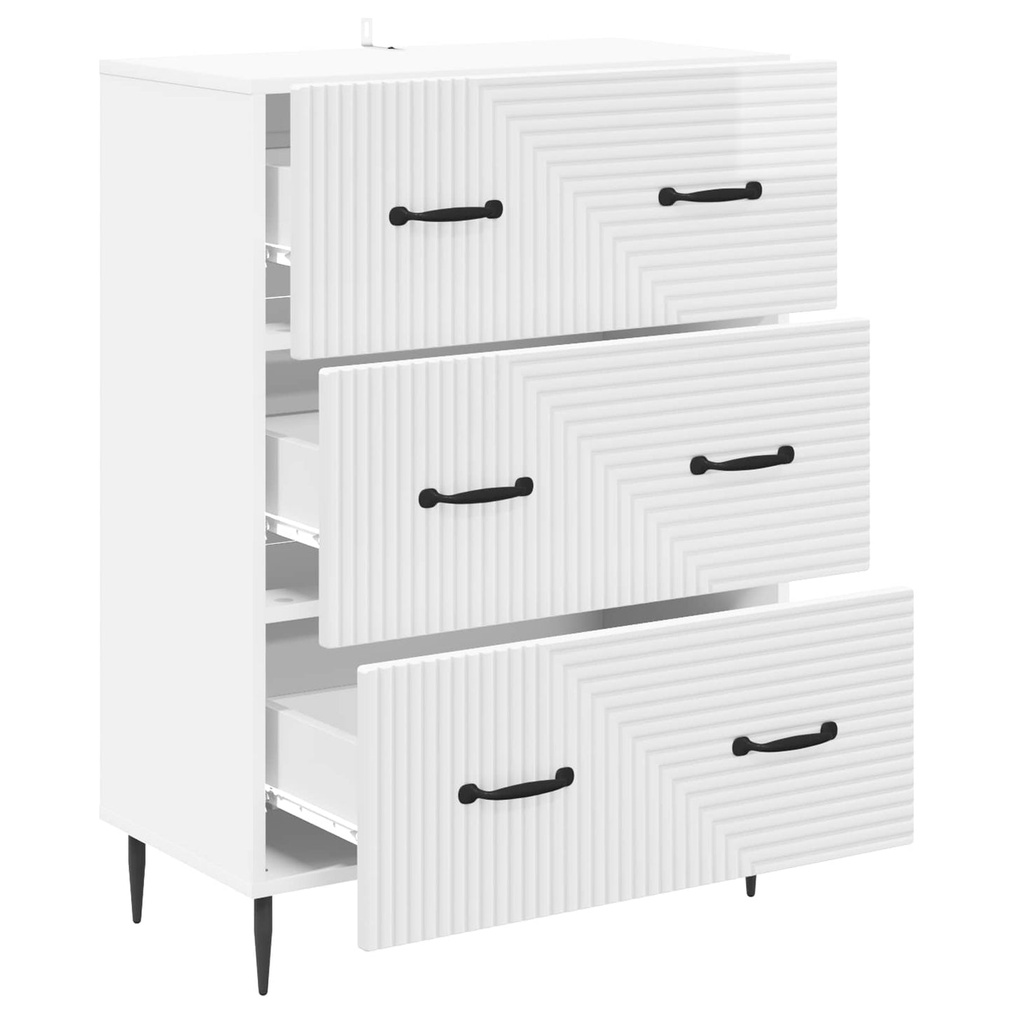 Mobile con Cassetti Bianco Lucido 66 x 34,5 x 89,5 cm | homemem39