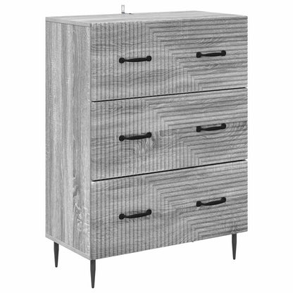 Mobile con Cassetti Sonoma grigio 66 x 34,5 x 89,5 cm