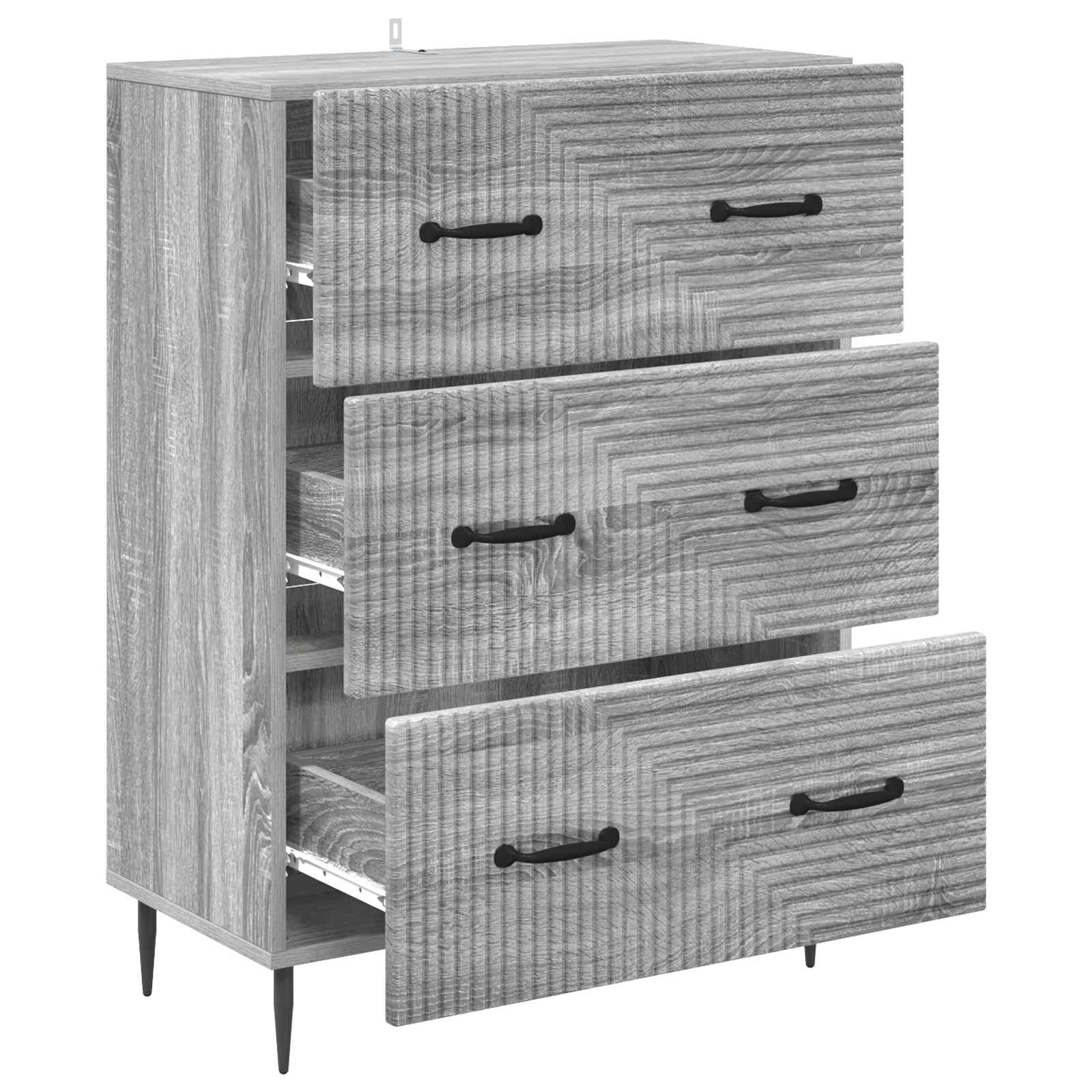 Mobile con Cassetti Sonoma grigio 66 x 34,5 x 89,5 cm | homemem39