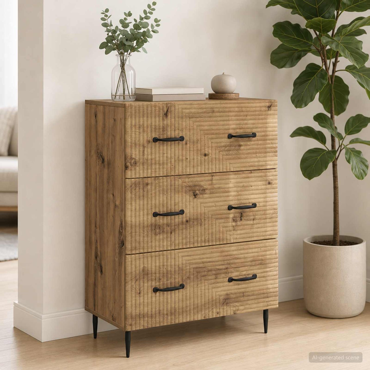 Mobile con Cassetti 66 x 34,5 x 89,5 cm Legno ingegnerizzato