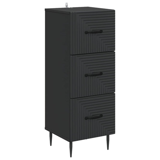 Mobile con Cassetti Nero 33 x 34,5 x 89,5 cm